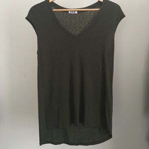 NEW Three Dots olive green V neck tank top